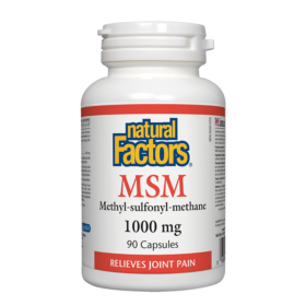 Natural Factors MSM/ МСМ – Метил-Сулфонил-Метан 1000 mg х 90 капсули