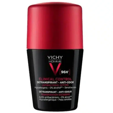 ВИШИ HOMME ДЕЗОДОРАНТ CLINICAL CONTROL рол-он ефект 96ч.50мл.