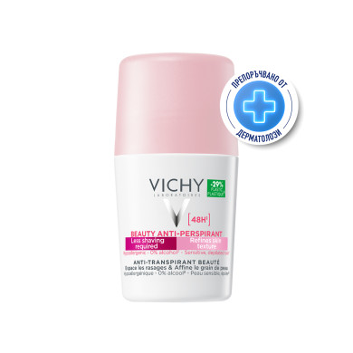 VICHY ДЕЗОДОРАНТ BEAUTY рол-он ефект 48ч.50мл. /розова/