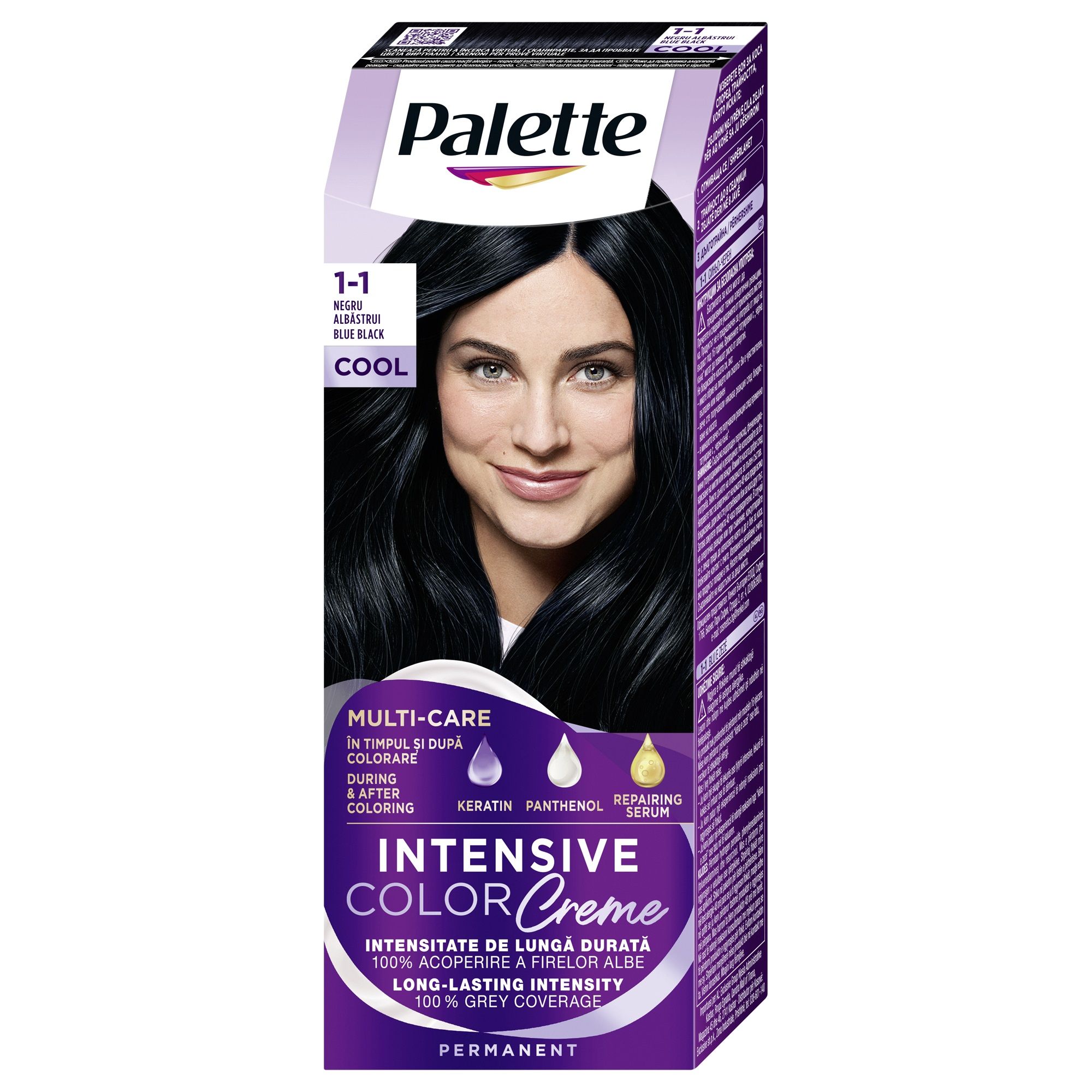 PALETTE INTENSIVE COLOR CREME Боя за коса 1-1- (C1)Blue black