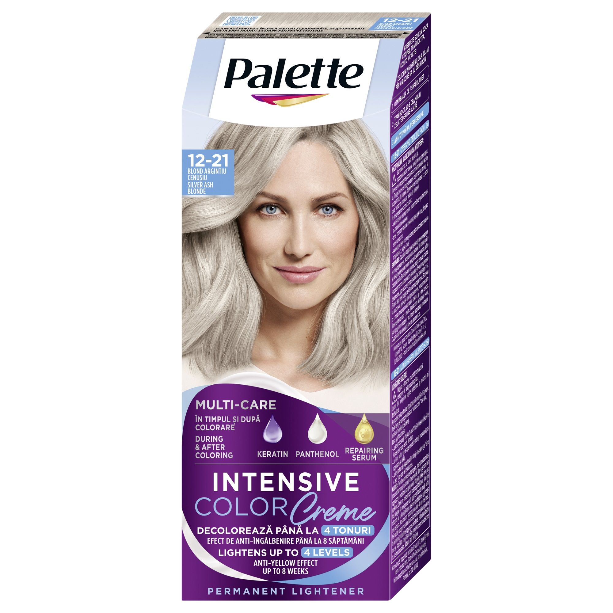 PALETTE INTENSIVE COLOR CREME Боя за коса 12-21 Silver Ash Blond