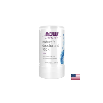 Дезодорант стик с калиева стипца, Now Foods, 120 гр