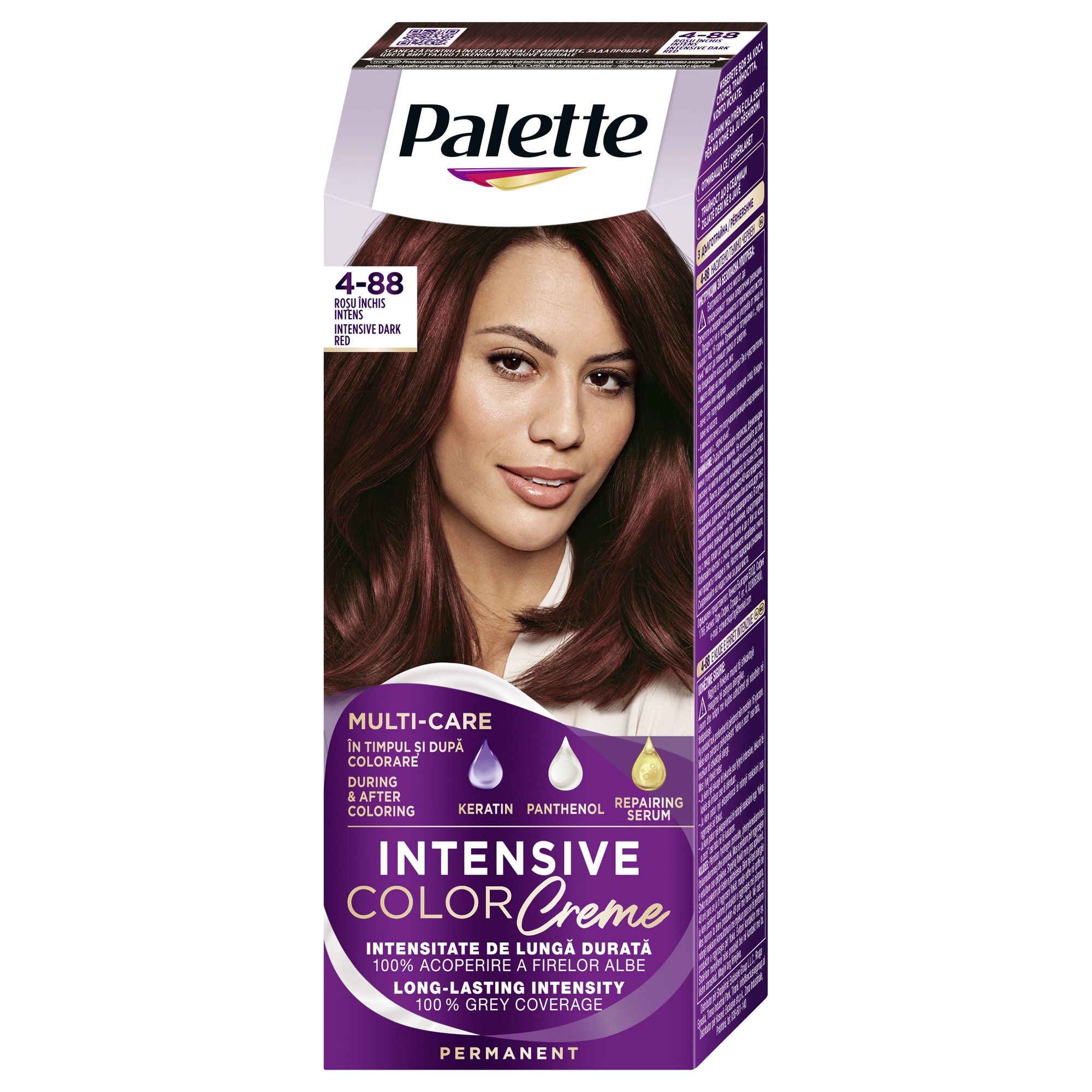 PALETTE INTENSIVE COLOR CREME Боя за коса 4-88 (RF3) Dark Red