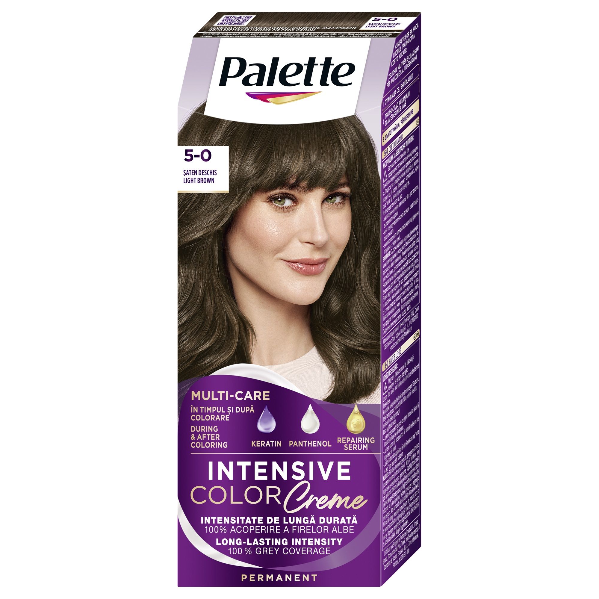 PALETTE INTENSIVE COLOR CREME Боя за коса 5-0 (N4) Light Brown
