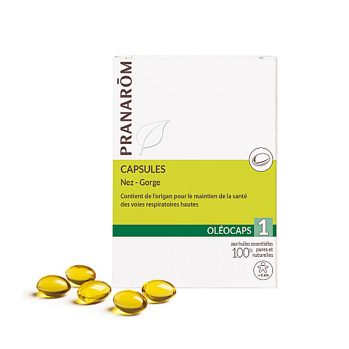 Pranarom Капсули за гърло и нос Pranarom Oleocaps 1 30бр