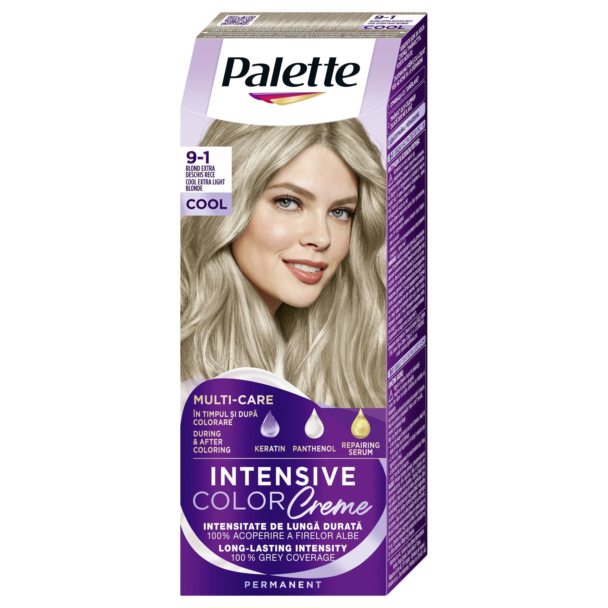 PALETTE INTENSIVE COLOR CREME Боя за коса 9-1 Cool Extra Light Blond