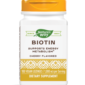Nature’s Way Biotin Биотин за здрави кожа, коса и нокти 1000mcg 100 капсули