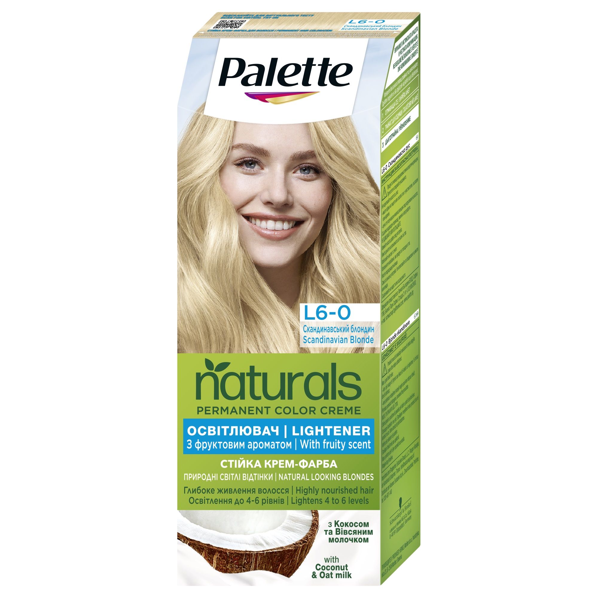 PALETTE NATURALS Боя за коса L6-0 Scandinavian blonde
