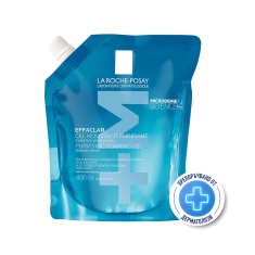 La Roche-Posay Effaclar +M Почистваща гел-пяна за лице за мазна и чувствителна кожа в ЕКО опаковка, 400 ml