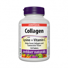 Webber Naturals Колаген 500 mg с Лизин и Витамин C х120 таблетки