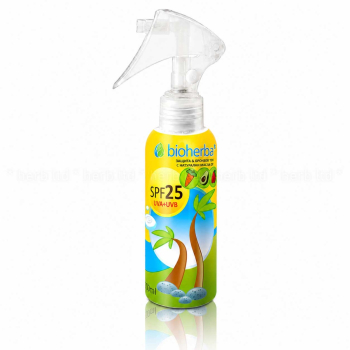 Слънцезащитно олио за лице и тяло SPF 25, Bioherba, 150 мл