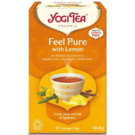 Yogi Tea Detox Био Аюрведичен чай с лимон,Feel Pure x17 пакетчета
