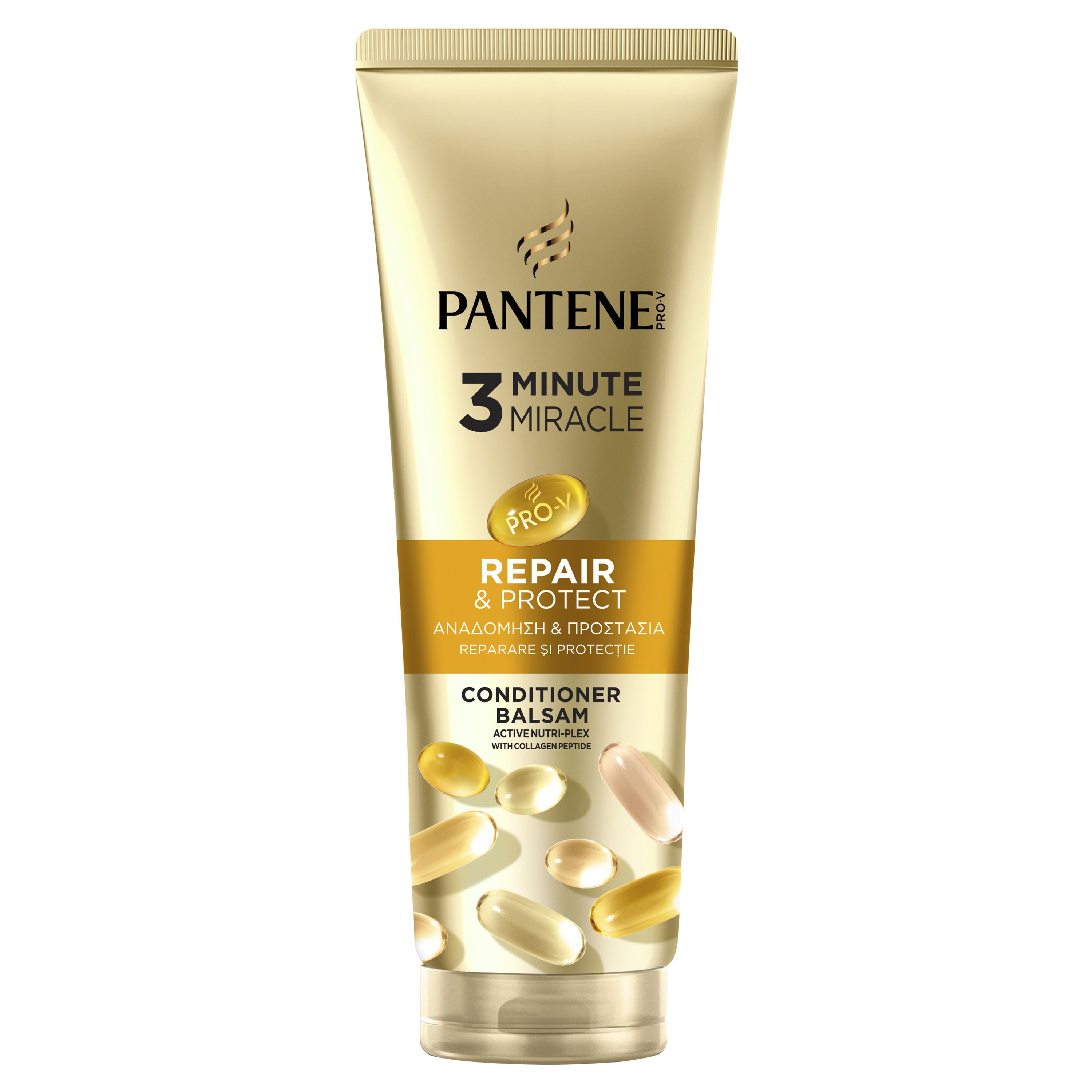 PANTENE Pro-V Repair & Protect 3 Minute Miracle Балсам за накъсана и суха коса, 220 ml