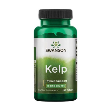 SWANSON Kelp /Iodine Source/ 225mcg. / 250 Tabs.
