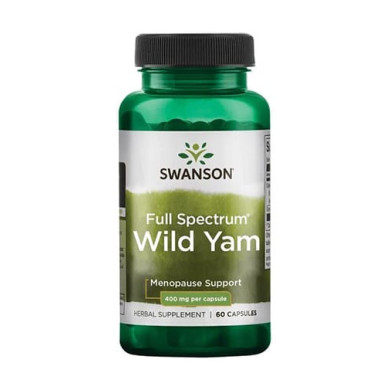 SWANSON Full Spectrum Wild Yam / Див Ям 400mg. / 60 Caps.