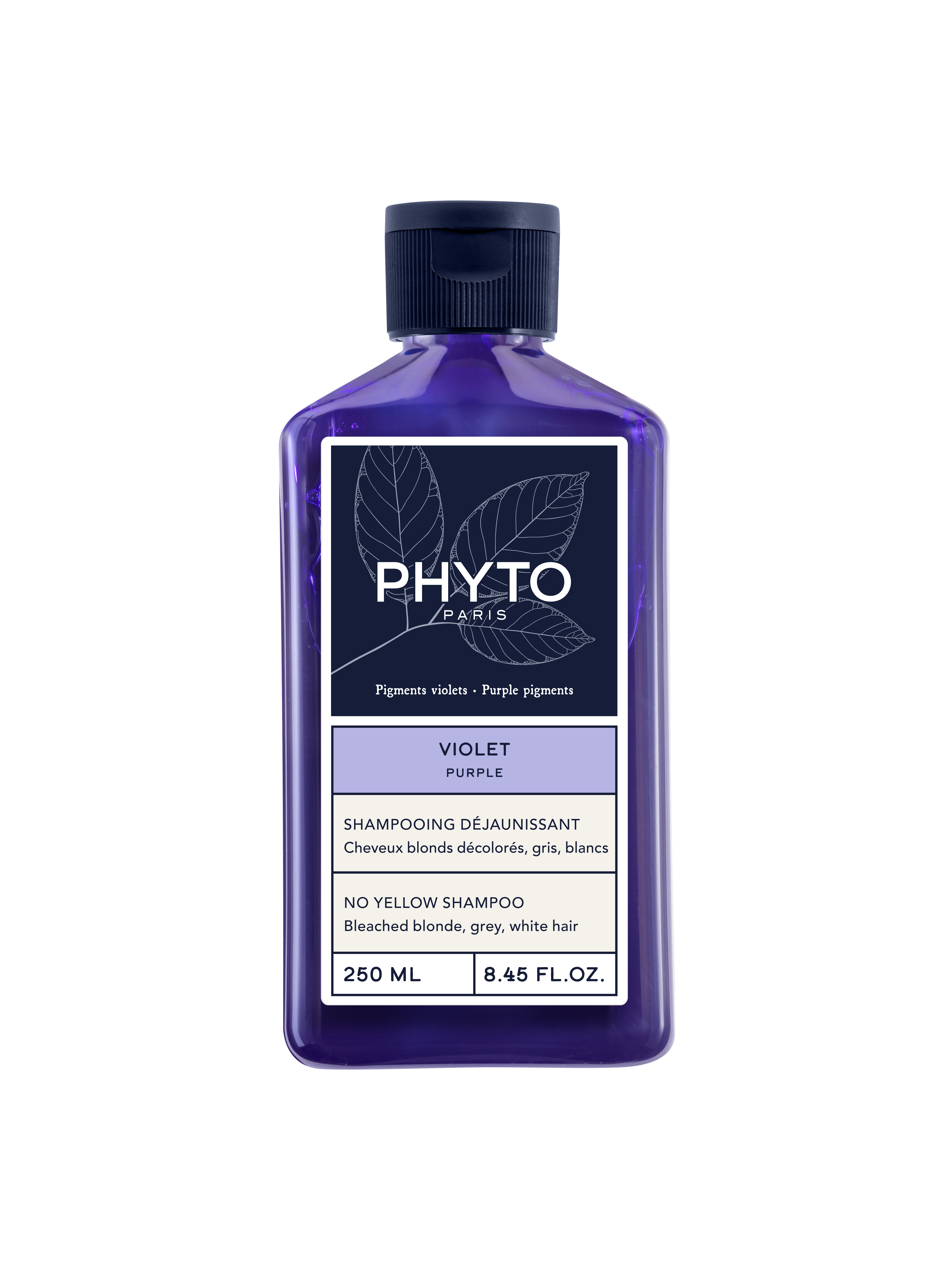 PHYTO COLOR PURPLE NO YELLOW SHAMPOO Шамппоан за неутрализиране на жълти петна, 250мл.