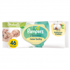 Pampers Harmonie newborn мокри кърпи х 46 броя