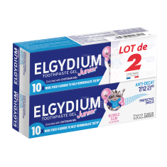 Elgydium Junior Детска паста за зъби с аромат на дъвка 2 бр. х50 ml