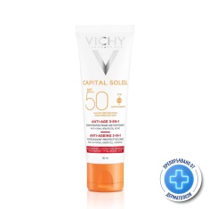 Vichy Capital Soleil SPF50 Противостареещ слънцезащитен крем 3-в-1 50 ml