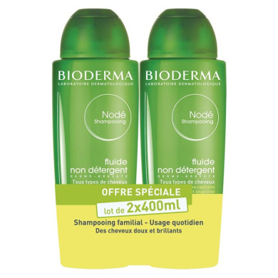 Bioderma Node Ежедневен флуид шампоан 400 ml - 2 броя