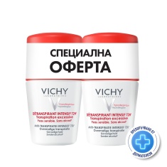 Vichy ПРОМО Дезодорант антиперспирант 72 ч. екстремен контрол 50 ml х2 броя