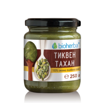 Тиквен тахан - 100% фино смляно тиквено семе, Bioherba, 250 гр.
