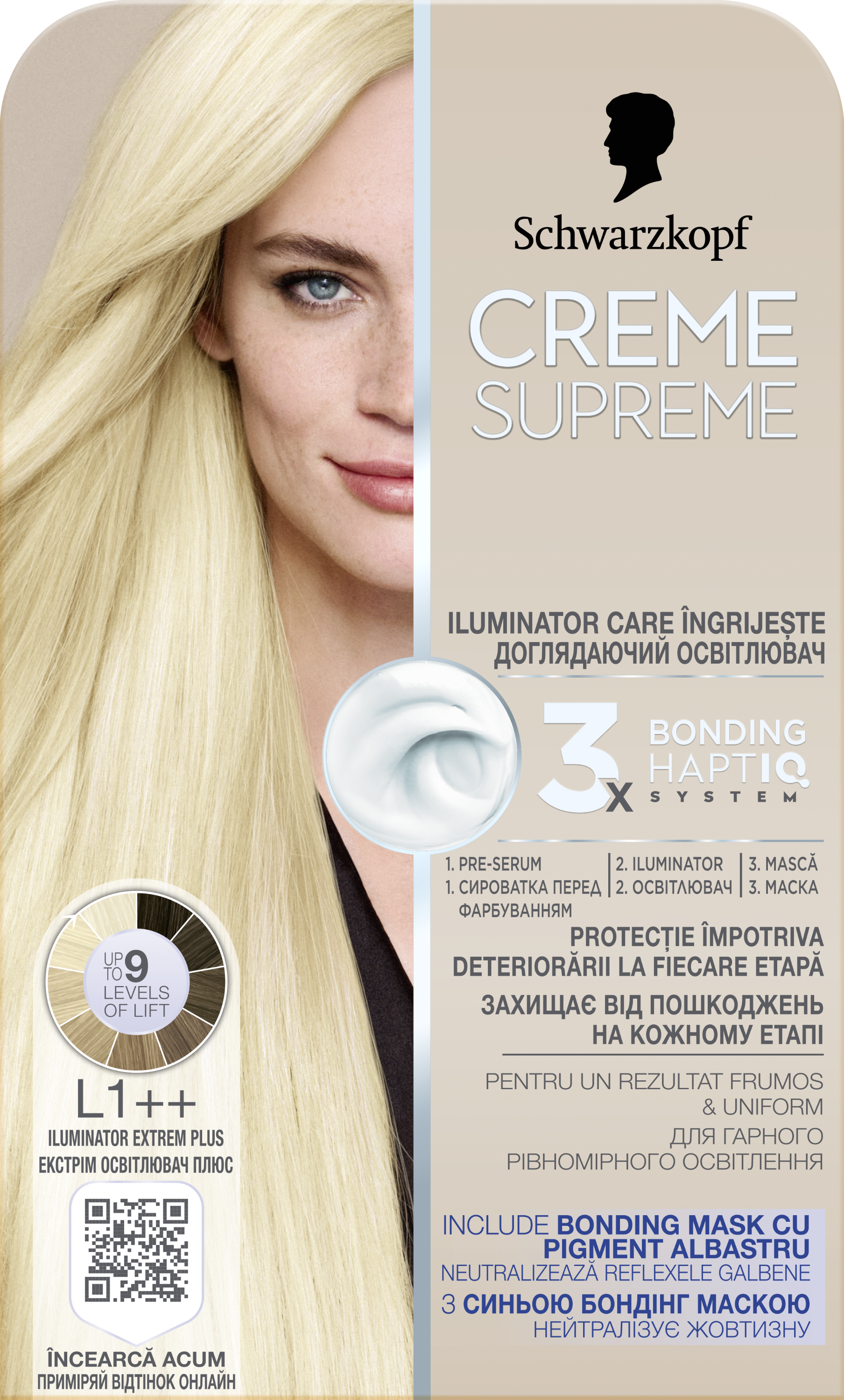 SCHWARZKOPF CREME SUPREME L1++ Екстремен Изрусител Плюс