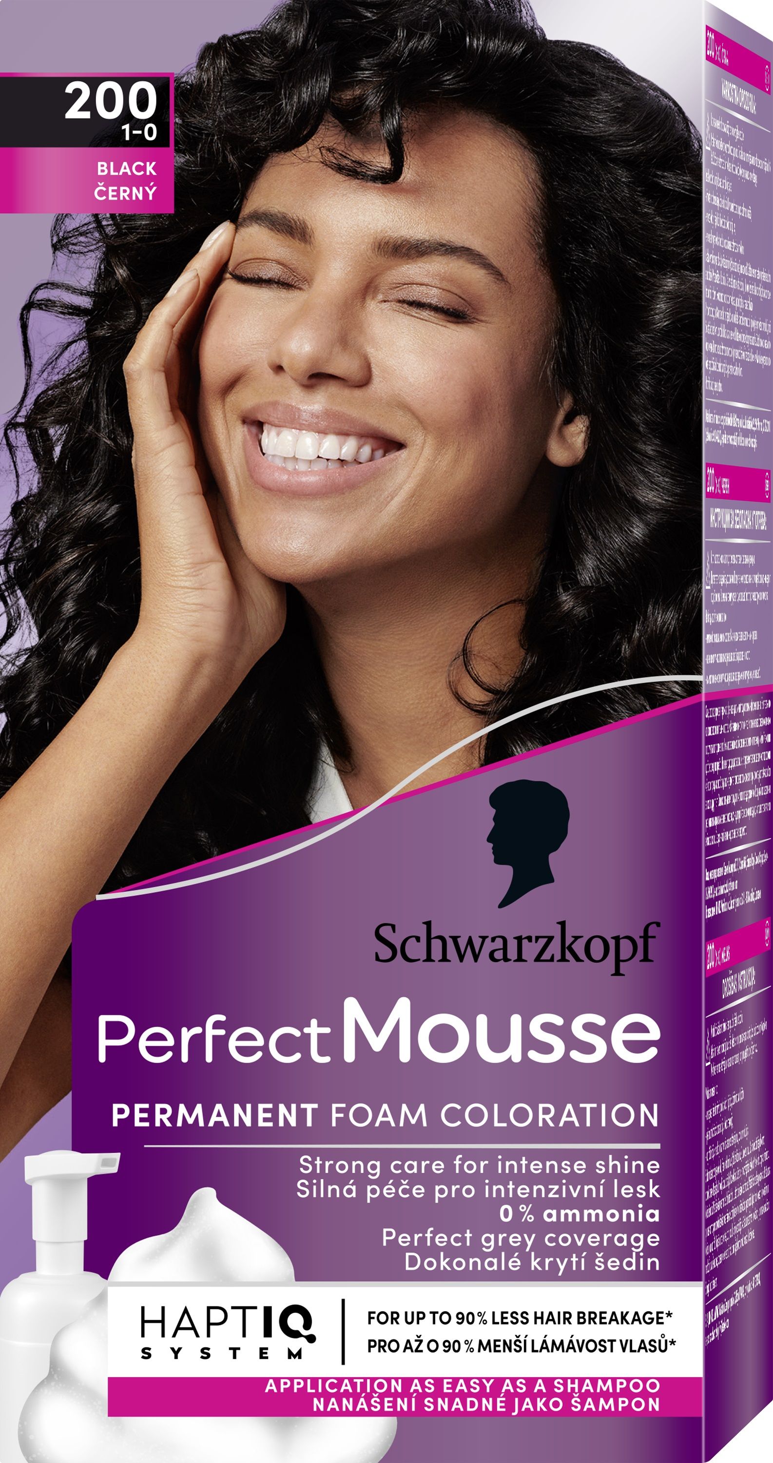 SCHWARZKOPF PERFECT MOUSSE Мус боя за коса 200 Black