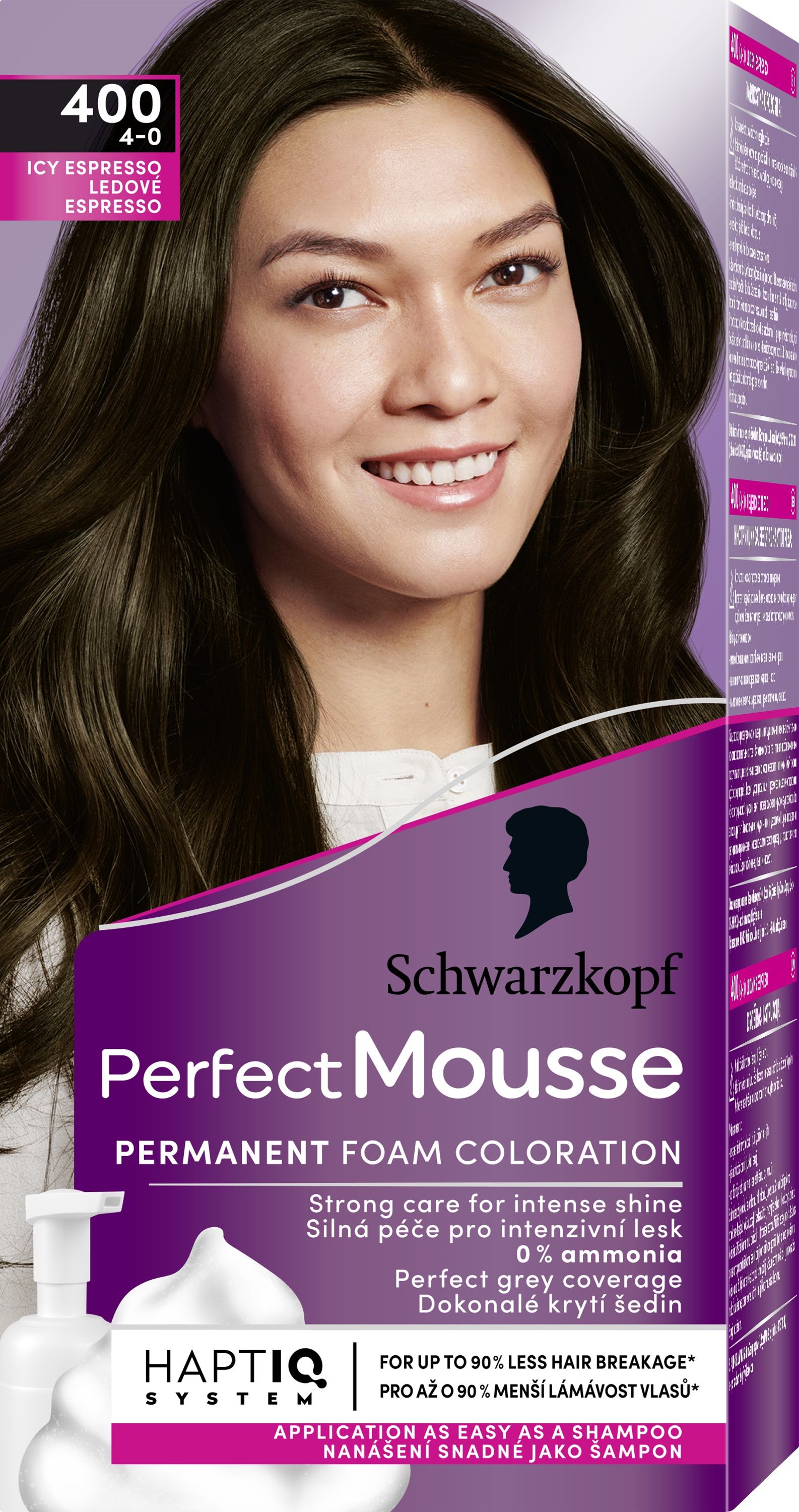 SCHWARZKOPF PERFECT MOUSSE Мус боя за коса 400 Icy espresso