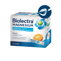 Биолектра Магнезий Форте Директ с вкус на портокал 250 mg х20 стика