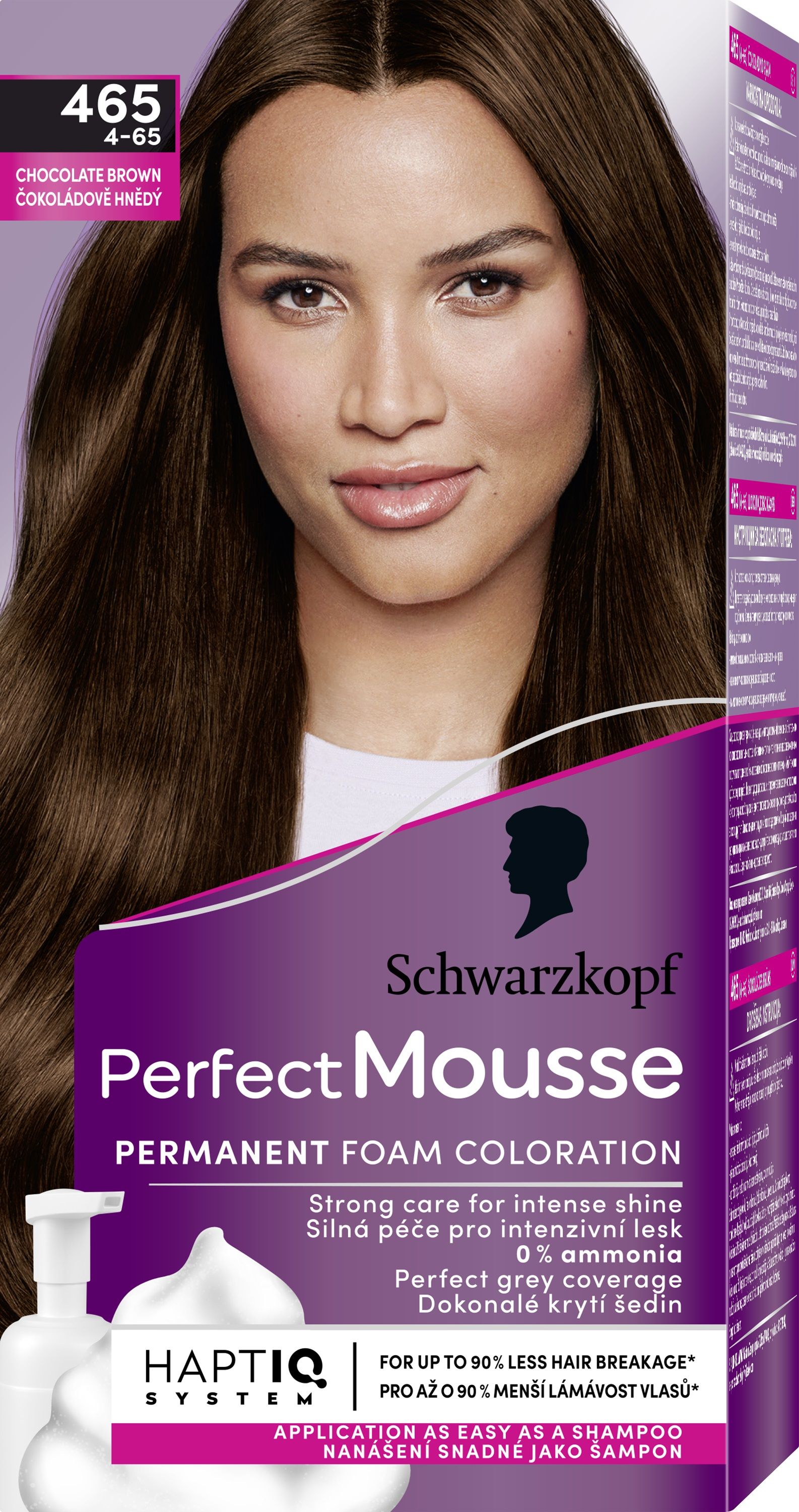 SCHWARZKOPF PERFECT MOUSSE Мус боя за коса 465 Chocolate brown
