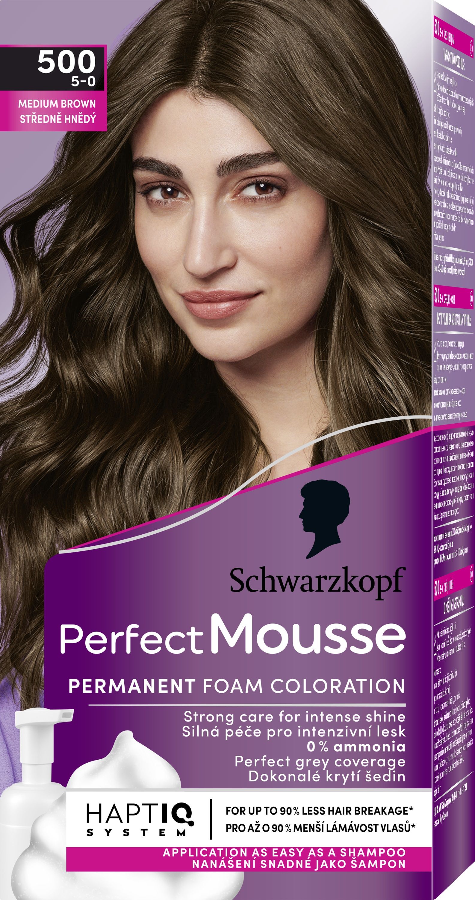 SCHWARZKOPF PERFECT MOUSSE Мус боя за коса 500 Medium brown