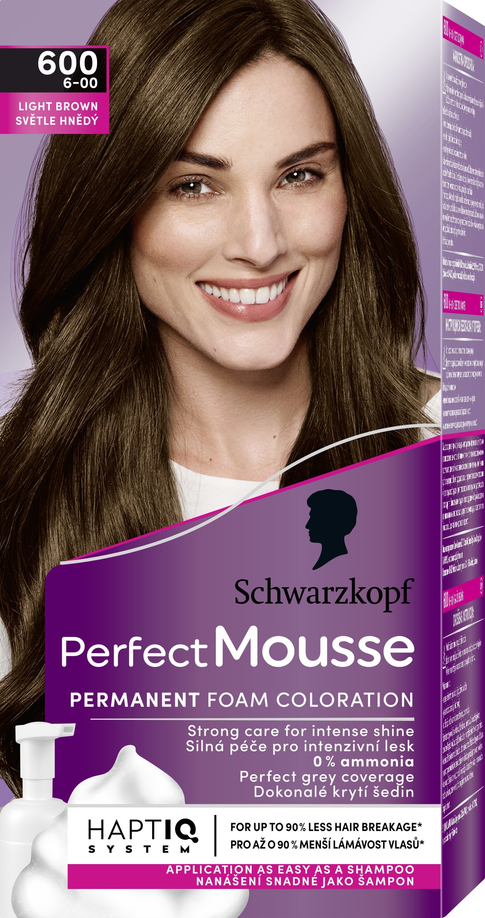 SCHWARZKOPF PERFECT MOUSSE Мус боя за коса 600 Light brown