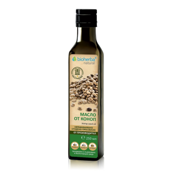 Масло от Конопено семе за пиене, Bioherba, 250 мл