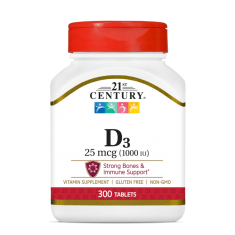 21st Century Vitamin D3 25mcg (1000IU) - Tabs - Витамин D | 500 tabs