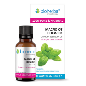 Етерично масло от Босилек (Basil oil), Bioherba, 10 мл