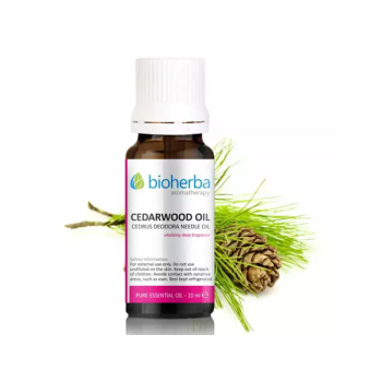 Етерично масло от Кедър (Cedarwood oil), Bioherba, 10 мл