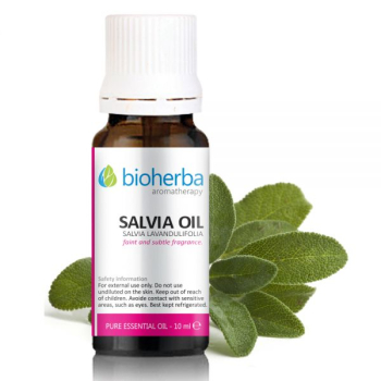 Етерично масло от Салвия (Salvia oil), Bioherba, 10 мл