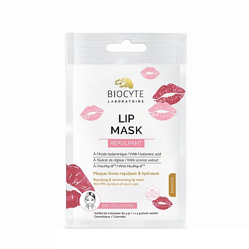 Биоцелулозна маска за устни с хиалуронова киселина BIOCYTE Lip Mask 4g