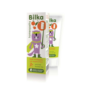 Детска паста за зъби хомеопатична 2+, Bilka Organic, 50 мл