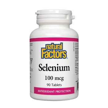 Селен, Natural Factors, 100 mcg, 90 табл.