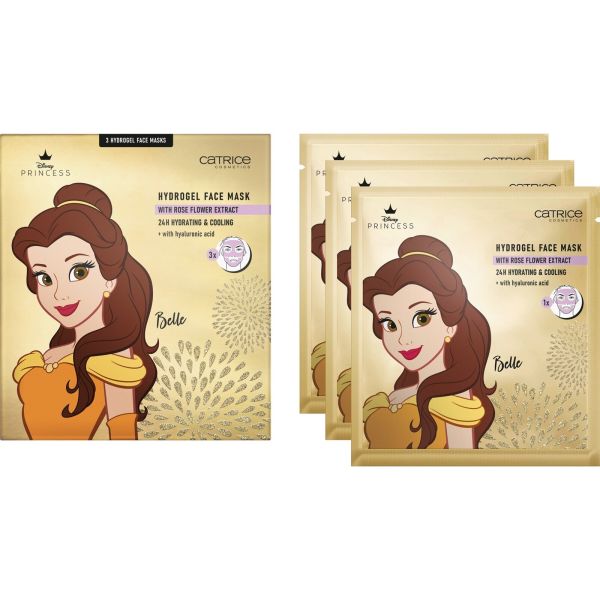 Catrice хидрогел маска за лице 3 броя Disney Princess Belle 020