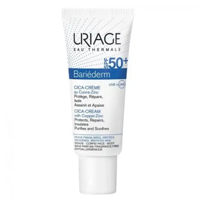 URIAGE BARIEDERM - CICA-КРЕМ С CU-ZN SPF50+ CICA-KREM SPF50+ С CU-ZN 40ml