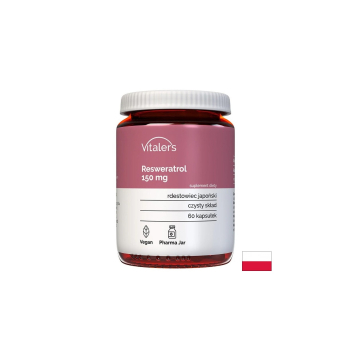Ресвератрол – дълголетие и клетъчно подмладяване, Vitalers, 150 mg, 60 капсули