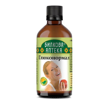 Тинктура Глюконормал - при диабет, Bioherba, 100 мл