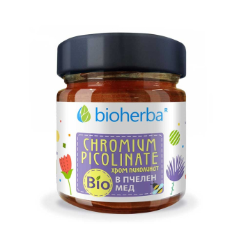 Хром Пиколинат в Био Пчелен мед, Bioherba, 280 гр.
