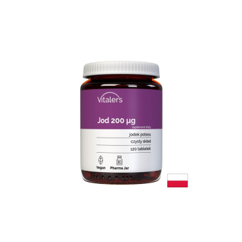 Йод, Vitalers, 200 µg, 120 таблетки