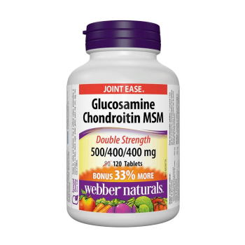 Глюкозамин, Хондроитин и МСМ, Webber Naturals, 1300 mg, 120 табл.