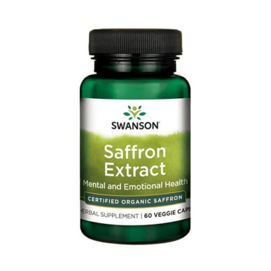 SWANSON Saffron Extract - Certified Organic Saffron 30mg. / 60 Vcaps