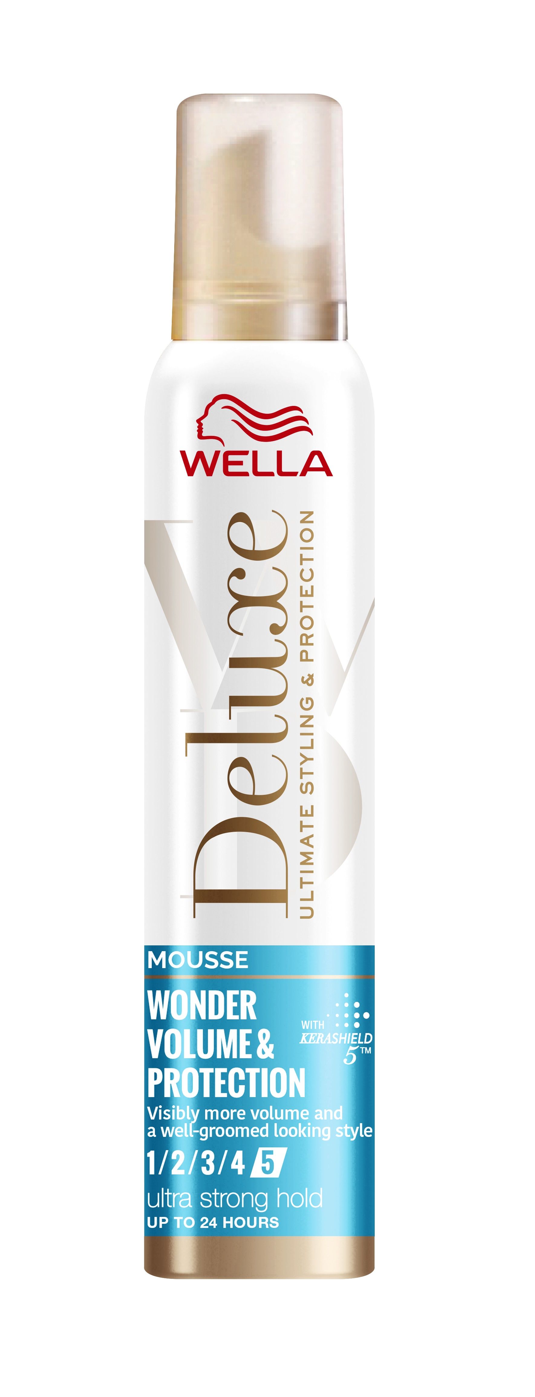 WELLA DELUXE Wonder Volume & Protection Пяна за коса за обем и защита, 200мл